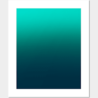 Green Gradient Posters and Art